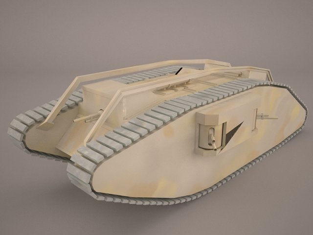 Mark IV Female WW1 Tank 3D Model