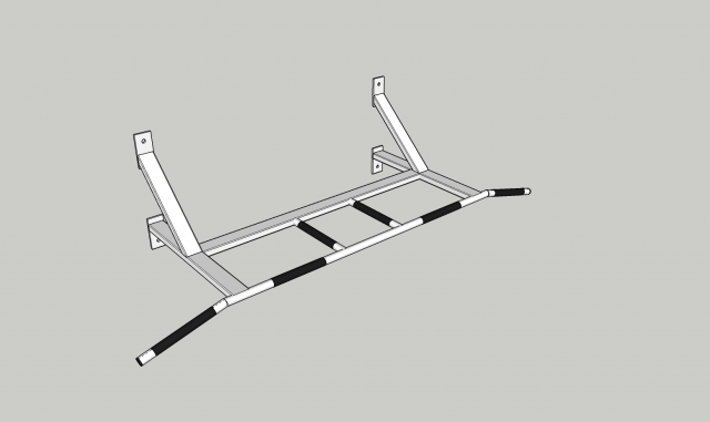 Horizontal bar 3D Model