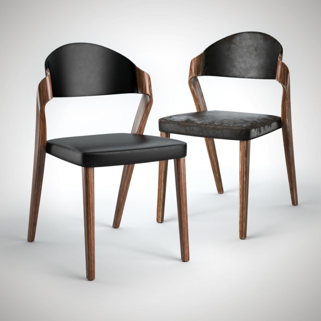 Designer Chair with new and old textures 3D Model