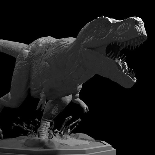 Tyrannosaurus Sculpture						 Free 3D Model
