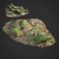3d scanned nature stone 015 3D Model