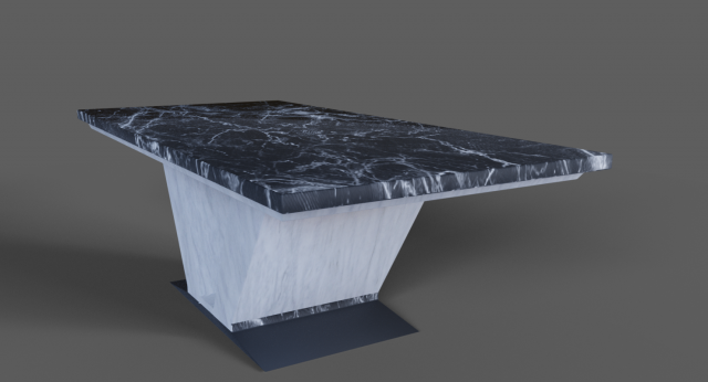 Marble Table 3D Model