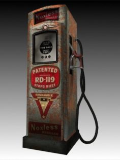 Vintage gas pump 3D Model