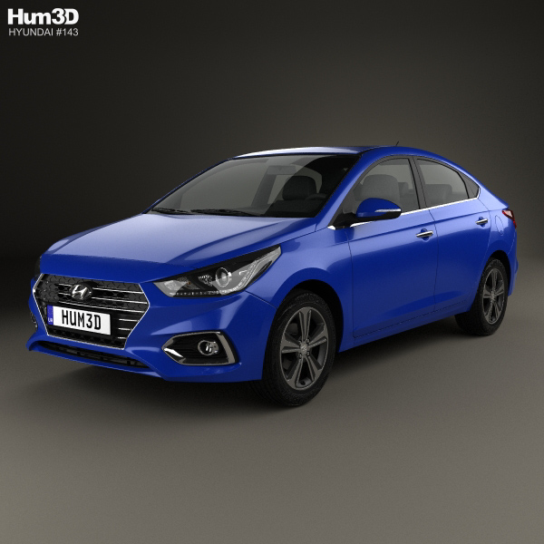 Hyundai Solaris (HCR) 2017 3D Model
