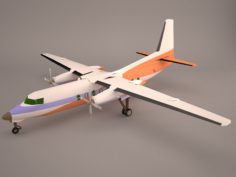 Fokker 27 Southern Sky 3D Model