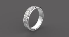 Ring with patterns Free 3D Model