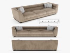 Longhi – Ansel sofa 03 3D Model
