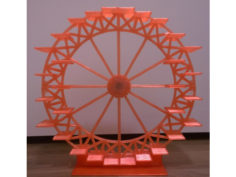 Ferris Wheel with Platforms (24cm diameter) 3D Print Model