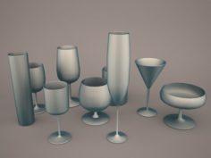 Glass set 3D Model