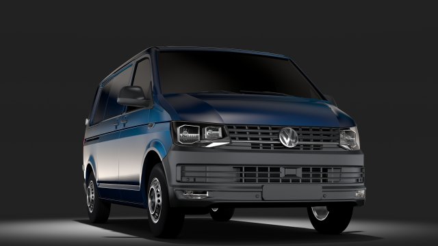 Volkswagen Transporter Van L1H1 T6 2017 3D Model