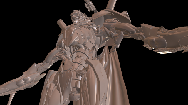 Dart necron High poly Zbrush model 3D Model