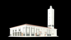 Mosque Exterior 3D Model
