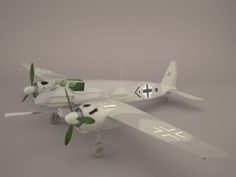 Henschel Hs-129B-3 3D Model