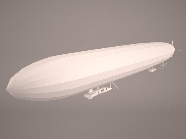 Hindenburg Airship 3D Model