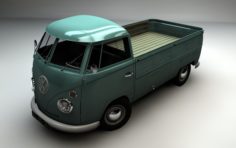 VW KOMBI PICKUP 3D Model