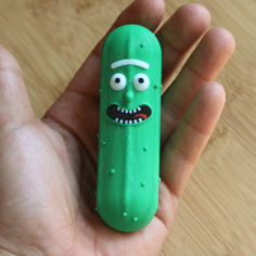 Multi-Color Pickle Rick 3D Print Model