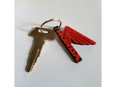 Honda motorcycle keychain (a remix) 3D Print Model