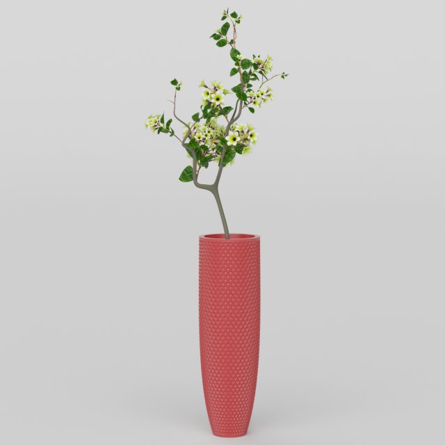 Vray Ready Potted Plant 3D Model