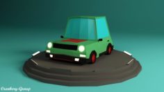 Cartoon Car VR – AR – low-poly 3D Model