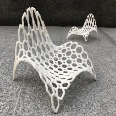 Hexagonal Wave Chair  3D Print Model