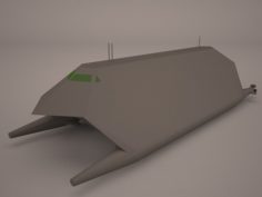 HSV-2 Swift Hybrid Catamaran 3D Model