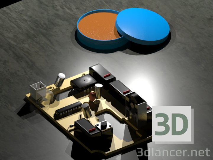 3D-Model 
mouse baseboard