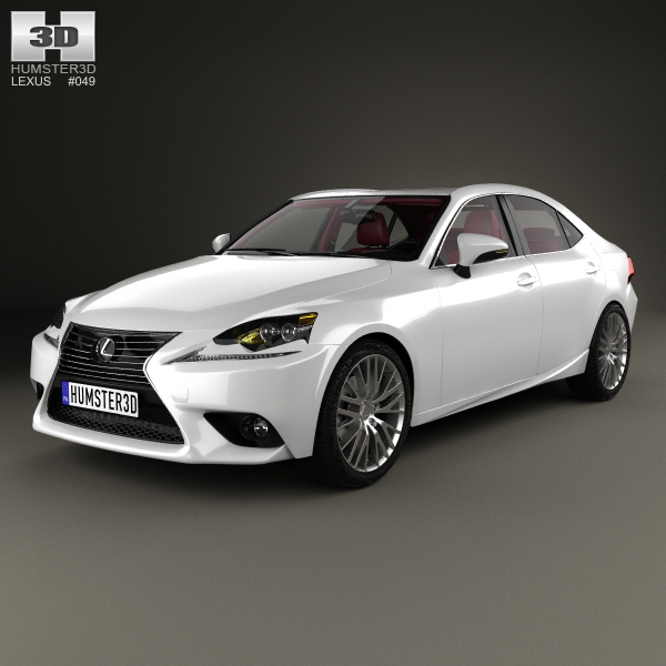 Lexus IS (XE30) with HQ interior 2013 3D Model