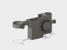 C-Mount Adjustable Microscope Stand 3D Print Model