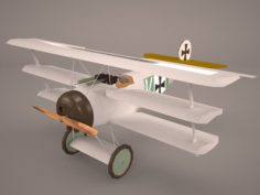 Fokker DR-1 Triplane 3D Model