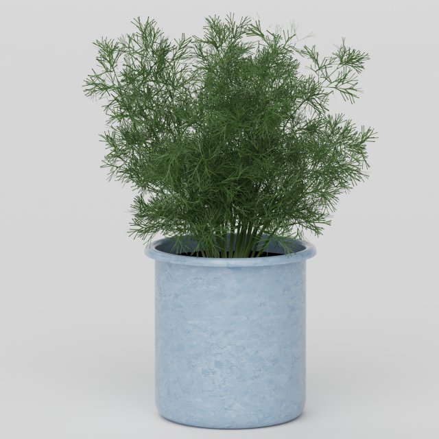 Vray Ready Potted Plant 3D Model