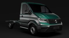 WV Crafter Chassis Single-Cab 2017 3D Model