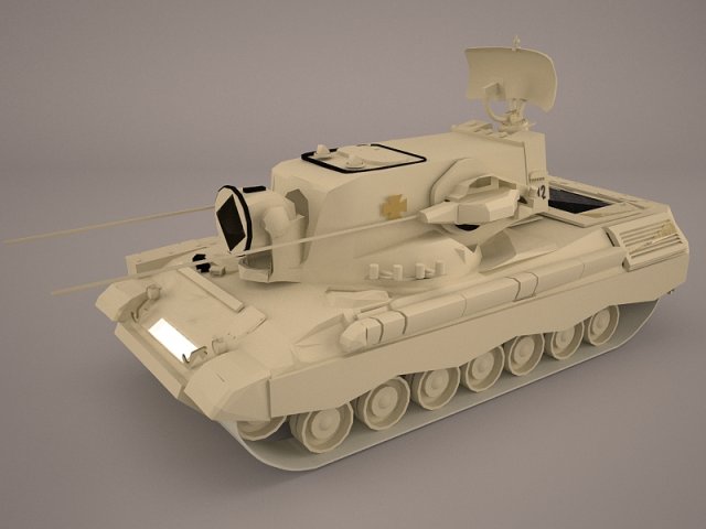 Gepard 35mm AntiAerian system 3D Model