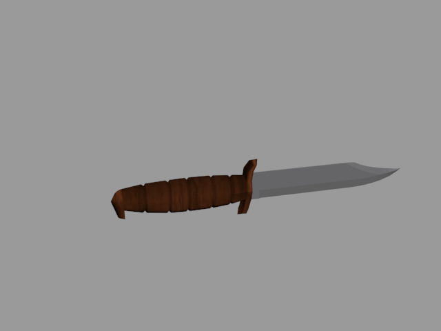 Knife bayonet 3D Model