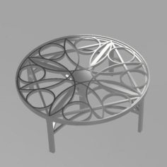 table rosace 3D Print Model