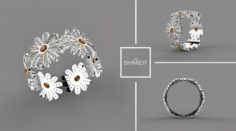Ring flowers 3D Model