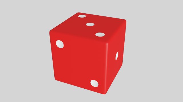 Dice red 3D Model