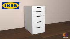 Ikea Desk Drawer Unit 3D Model