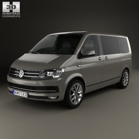 Volkswagen Transporter T6 Multivan 2016 3D Model