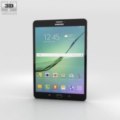 Samsung Galaxy Tab S2 8-inch LTE Black 3D Model