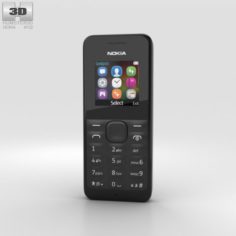 Nokia 105 Black 3D Model