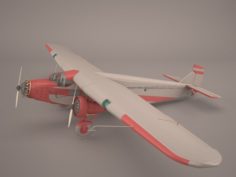 Airplane fa5 N110609 3D Model