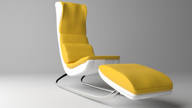 Office Armchair Comfy Free 3D Model