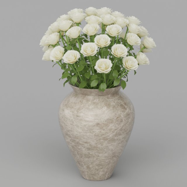 Vray Ready Flower Pot 3D Model