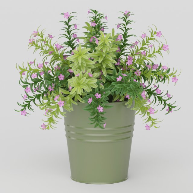 Vray Ready Potted Plant 3D Model