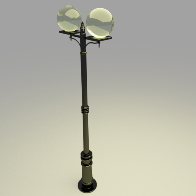 Street Floor Lamp 3D Model