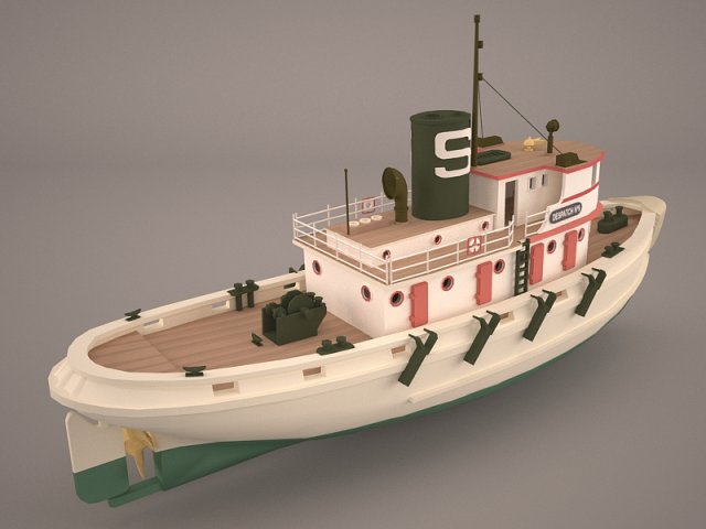 Tugboat 3D Model