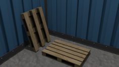 Wood Pallet 3D Model