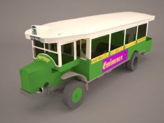Vintage City Bus 3D Model