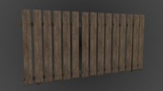 Fence wood 3D Model