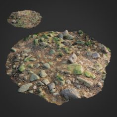 3d scanned nature stone 017 3D Model